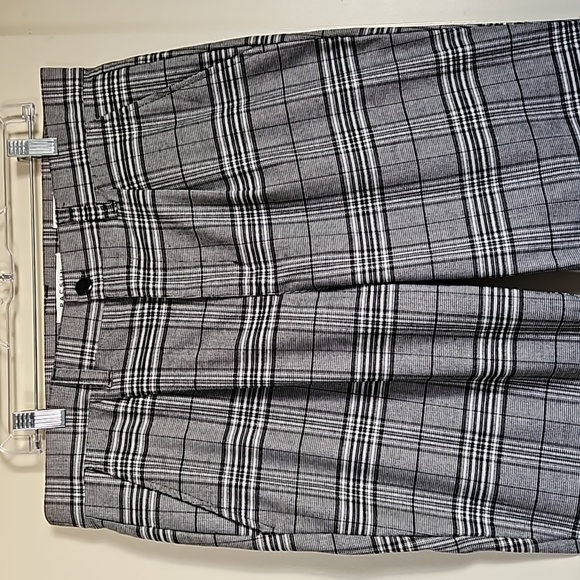 PaCsun slim chino gray plaid trouser pants size 34 - Picture 5 of 17